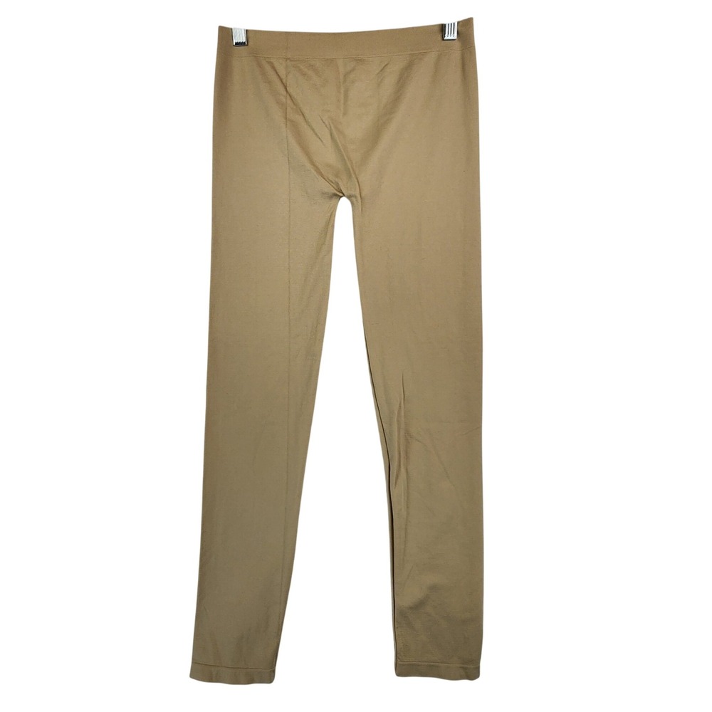 M&B OS Plus Tan Beige Seamless Leggings Stretch Yoga Athleisure Lounge